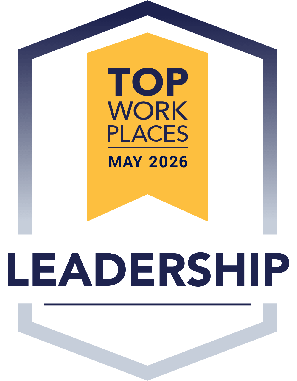 Leadership Top Workplaces award May 2026