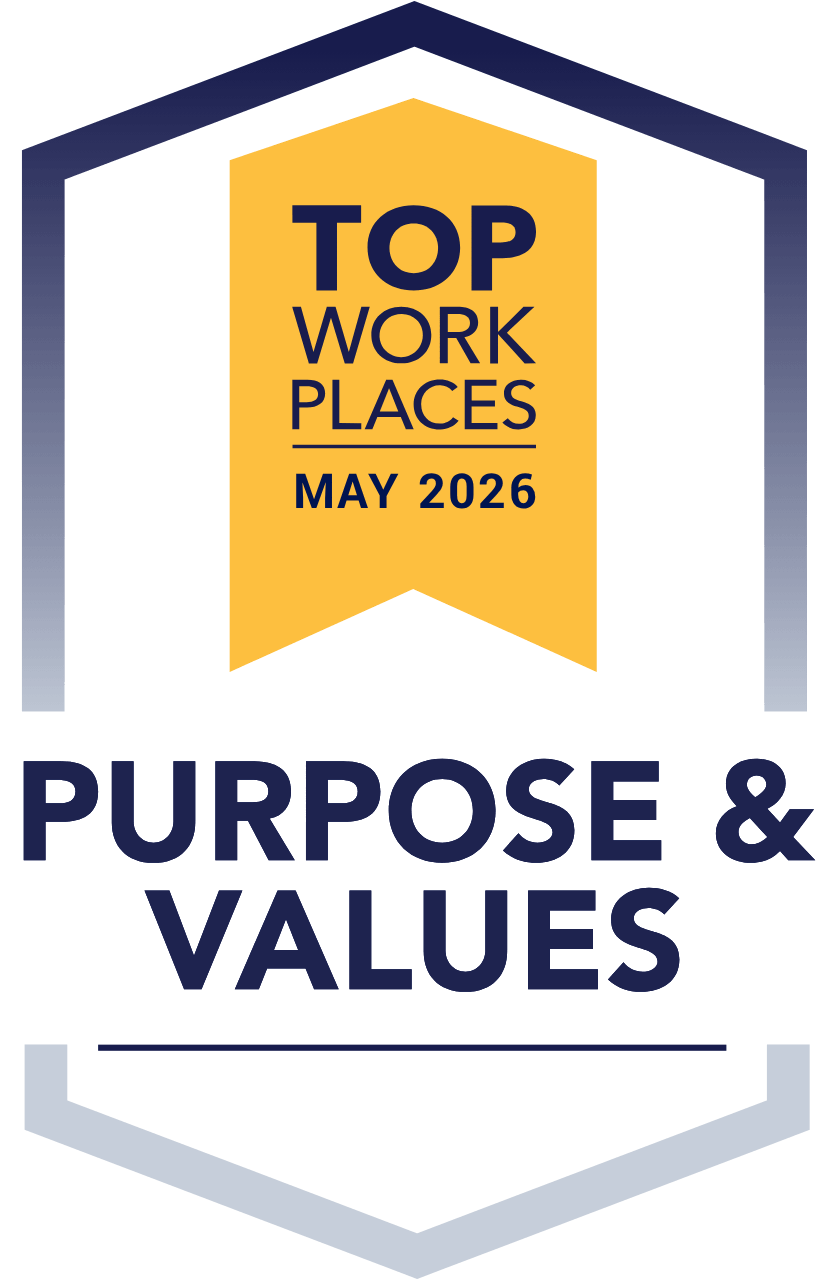 Purpose and Values Top Workplaces award May 2026