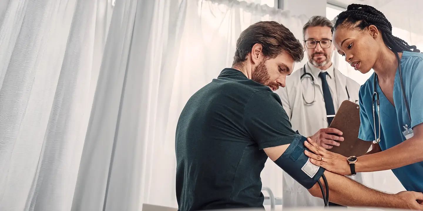 nurse with patient