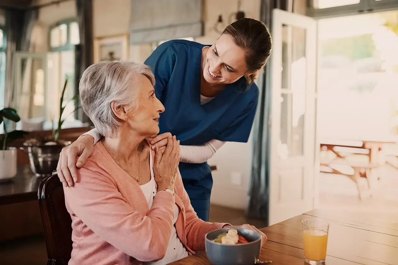 nurse with patient